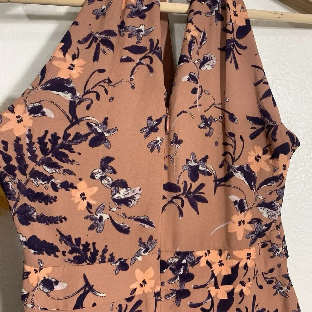 Express NWT $70 Floral Sleeveless Halter Top Dress Size 6 Small Women’s